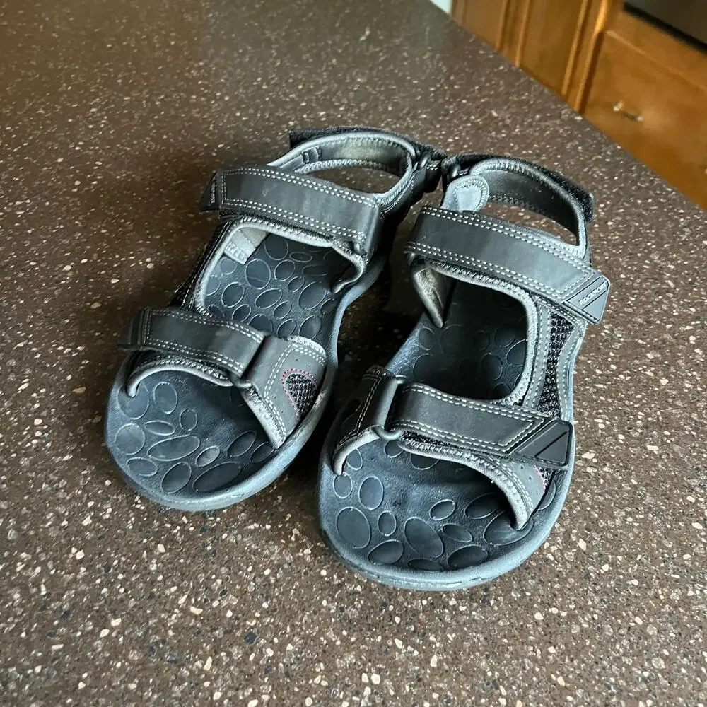 ROCKPORT Men's Hayes Flat Sandals 3 Adjustable Straps Size 8